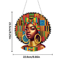 Load image into Gallery viewer, Indian Woman 5D DIY Diamond Painting Dots Pendant for Garden Window Decor