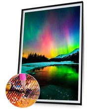 Load image into Gallery viewer, Diamond Painting - Full Square - Aurora In The Dark Night (50*70CM)