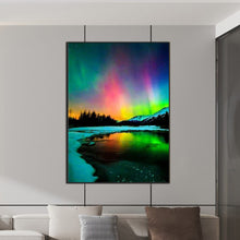 Load image into Gallery viewer, Diamond Painting - Full Square - Aurora In The Dark Night (50*70CM)