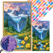 Load image into Gallery viewer, AB Diamond Painting - Full Square - Flowers In The Mountains And Streams (40*70CM)