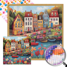 Load image into Gallery viewer, AB Diamond Painting - Full Round - Houses (40*40CM)