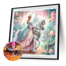 Load image into Gallery viewer, Diamond Painting - Full Round - Rococo Girl And Flower (40*40CM)