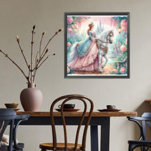 Load image into Gallery viewer, Diamond Painting - Full Round - Rococo Girl And Flower (40*40CM)