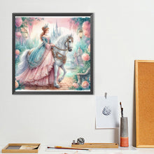 Load image into Gallery viewer, Diamond Painting - Full Round - Rococo Girl And Flower (40*40CM)