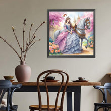 Load image into Gallery viewer, Diamond Painting - Full Round - Rococo Girl And Flower (40*40CM)