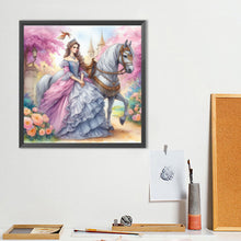 Load image into Gallery viewer, Diamond Painting - Full Round - Rococo Girl And Flower (40*40CM)