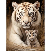 Load image into Gallery viewer, AB Diamond Painting - Full Round - Two Lions (45*60CM)