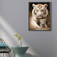 Load image into Gallery viewer, AB Diamond Painting - Full Round - Two Lions (45*60CM)