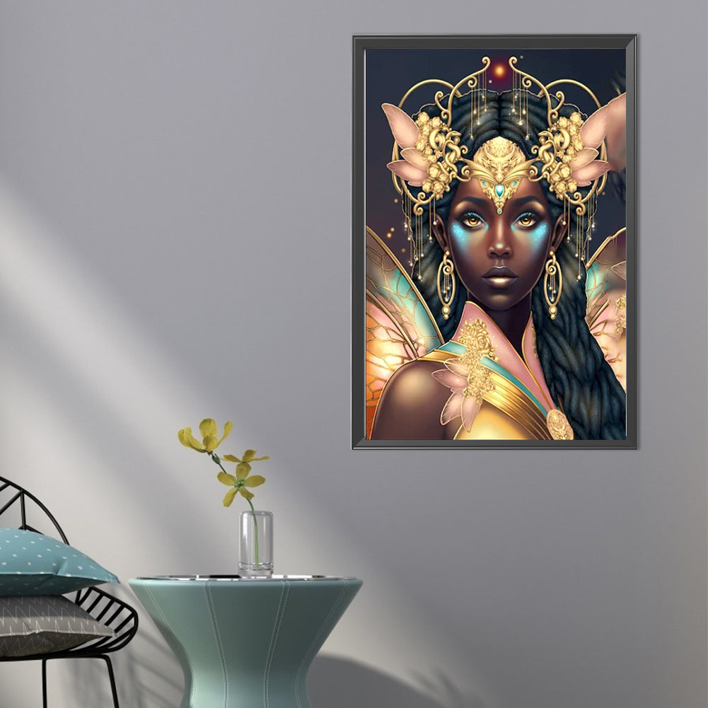 AB Diamond Painting - Full Round - Dark-Haired Elf Girl (40*60CM)