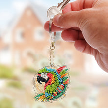 Load image into Gallery viewer, 6Pcs Double Sided Special Shape Animals Diamond Art Keyring for Beginners Adults