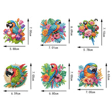 Load image into Gallery viewer, 6Pcs Double Sided Special Shape Animals Diamond Art Keyring for Beginners Adults