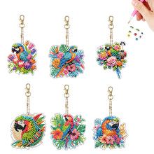 Load image into Gallery viewer, 6Pcs Double Sided Special Shape Animals Diamond Art Keyring for Beginners Adults