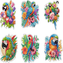 Load image into Gallery viewer, 6Pcs Double Sided Special Shape Animals Diamond Art Keyring for Beginners Adults