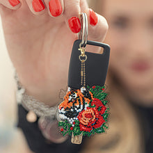 Load image into Gallery viewer, 6Pcs Double Sided Special Shape Animals Diamond Art Keyring for Beginners Adults