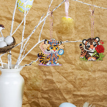 Load image into Gallery viewer, 6Pcs Double Sided Special Shape Animals Diamond Art Keyring for Beginners Adults