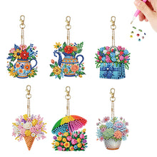 Load image into Gallery viewer, 6Pcs Double Sided Special Shape Animals Diamond Art Keyring for Beginners Adults