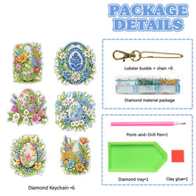 Load image into Gallery viewer, 6Pcs Double Sided Special Shape Animals Diamond Art Keyring for Beginners Adults