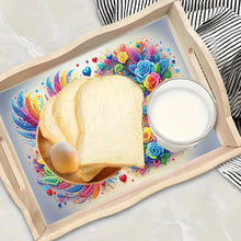 Load image into Gallery viewer, Wooden Beautiful Pattern 5D Diamond Painting Tray Art Craft with Handle for Desk