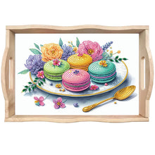 Load image into Gallery viewer, Wooden Beautiful Pattern 5D Diamond Painting Tray Art Craft with Handle for Desk