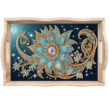 Load image into Gallery viewer, Wooden Beautiful Pattern 5D Diamond Painting Tray Art Craft with Handle for Desk