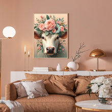 Load image into Gallery viewer, Diamond Painting - Full Round - Flower Cow (30*40CM)