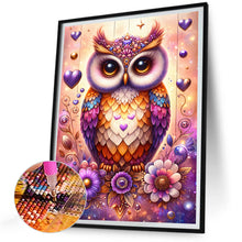 Load image into Gallery viewer, Diamond Painting - Full Round - Flower Owl (30*40CM)