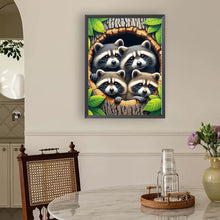 Load image into Gallery viewer, Diamond Painting - Full Round - Tree Hole Raccoon (30*40CM)