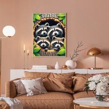 Load image into Gallery viewer, Diamond Painting - Full Round - Tree Hole Raccoon (30*40CM)