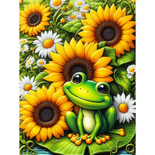 Load image into Gallery viewer, Diamond Painting - Full Round - Sunflower Frog (30*40CM)