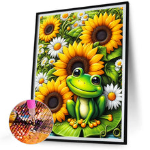 Load image into Gallery viewer, Diamond Painting - Full Round - Sunflower Frog (30*40CM)
