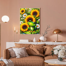 Load image into Gallery viewer, Diamond Painting - Full Round - Sunflower Frog (30*40CM)