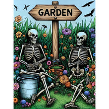 Load image into Gallery viewer, Diamond Painting - Full Round - Garden Skull (30*40CM)