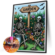 Load image into Gallery viewer, Diamond Painting - Full Round - Garden Skull (30*40CM)