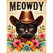 Load image into Gallery viewer, Diamond Painting - Full Round - Cowboy Cat (30*40CM)