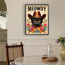 Load image into Gallery viewer, Diamond Painting - Full Round - Cowboy Cat (30*40CM)
