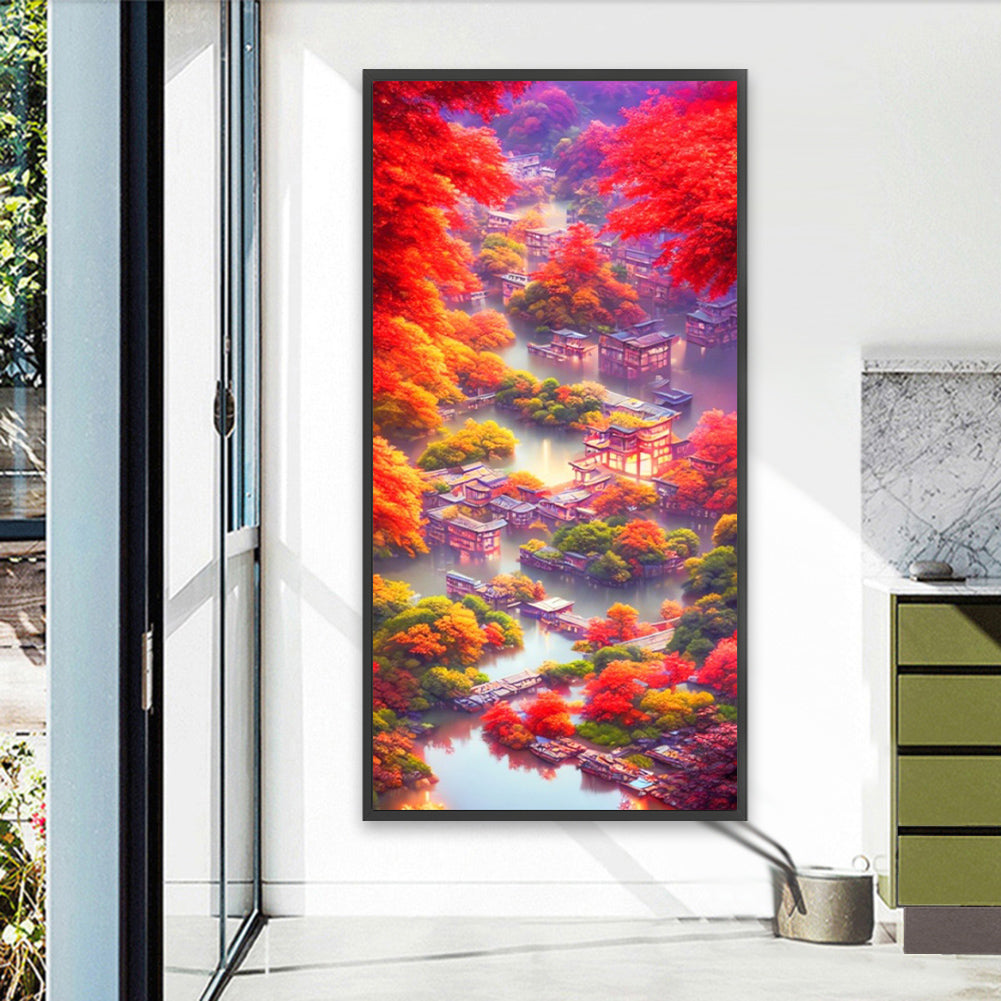 AB Diamond Painting - Full Round - Oriental Water Village (40*80CM)