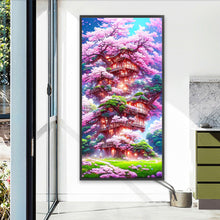 Load image into Gallery viewer, AB Diamond Painting - Full Round - Cherry Tree House (40*80CM)