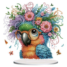 Load image into Gallery viewer, Acrylic Special Shape Flower Girl Desktop Diamond Art Kits for Home Office Decor