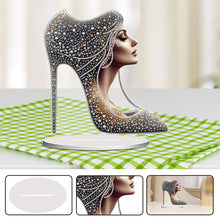 Load image into Gallery viewer, Acrylic Special Shape Flower Girl Desktop Diamond Art Kits for Home Office Decor