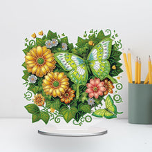 Load image into Gallery viewer, Acrylic Special Shape Flower Girl Desktop Diamond Art Kits for Home Office Decor