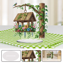 Load image into Gallery viewer, Acrylic Special Shape Flower Girl Desktop Diamond Art Kits for Home Office Decor