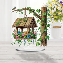 Load image into Gallery viewer, Acrylic Special Shape Flower Girl Desktop Diamond Art Kits for Home Office Decor