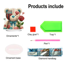 Load image into Gallery viewer, Acrylic Special Shape Flower Girl Desktop Diamond Art Kits for Home Office Decor