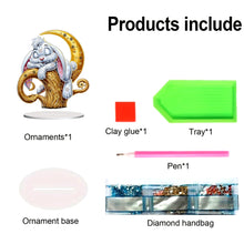 Load image into Gallery viewer, Acrylic Special Shape Flower Girl Desktop Diamond Art Kits for Home Office Decor