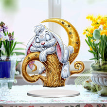 Load image into Gallery viewer, Acrylic Special Shape Flower Girl Desktop Diamond Art Kits for Home Office Decor