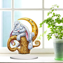 Load image into Gallery viewer, Acrylic Special Shape Flower Girl Desktop Diamond Art Kits for Home Office Decor