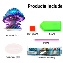 Load image into Gallery viewer, Acrylic Special Shape Flower Girl Desktop Diamond Art Kits for Home Office Decor