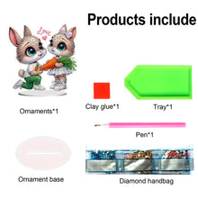 Load image into Gallery viewer, Acrylic Special Shape Carrot Rabbit Diamond Painting Desktop Decors for Home