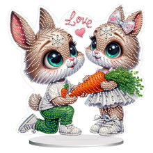 Load image into Gallery viewer, Acrylic Special Shape Flower Girl Desktop Diamond Art Kits for Home Office Decor