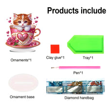 Load image into Gallery viewer, Acrylic Special Shape Flower Girl Desktop Diamond Art Kits for Home Office Decor